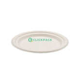 Set Farfurie carton biodegradabil (trestie de zahar) rotunda D26 - CLICKPACK